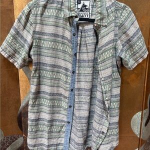 Men's Green Patterned Shirt